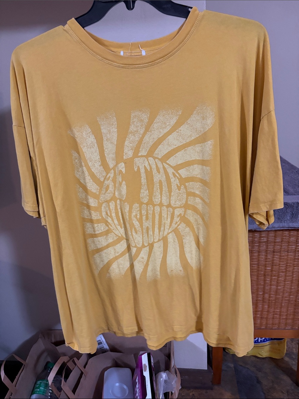 Mustard Yellow Graphic Short Sleeve Tee